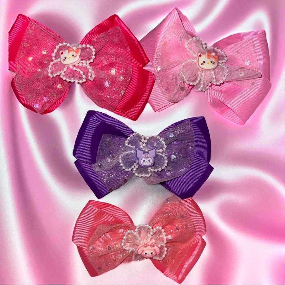 Bundle set of‎ Sanrio set Handmade Hair Bows